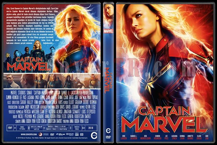 Captain Marvel (Kaptan Marvel) - Custom Dvd Cover - Trke [2019]-01jpg