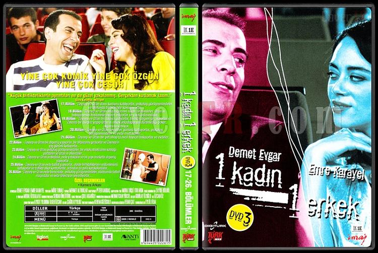 1 Kadn 1 Erkek (Dvd 3 / 17-26. Blmler) - Scan DVD Cover - Trke [2008-?]-1_kadin_1_erkek_1-3jpg