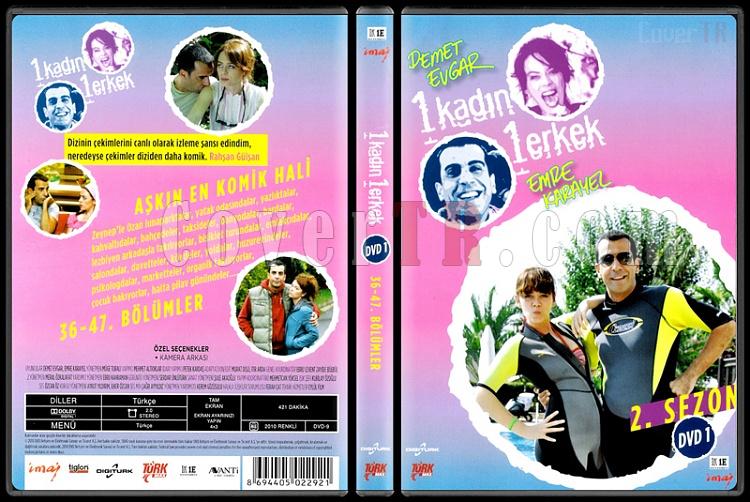 1 Kadn 1 Erkek (Dvd 1 / 36-47. Blmler) - Scan DVD Cover - Trke [2008-?]-1_kadin_1_erkek_2-1jpg