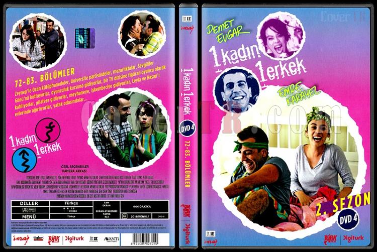 1 Kadn 1 Erkek (Dvd 4 / 72-83. Blmler) - Scan DVD Cover - Trke [2008-?]-1_kadin_1_erkek_2-4jpg