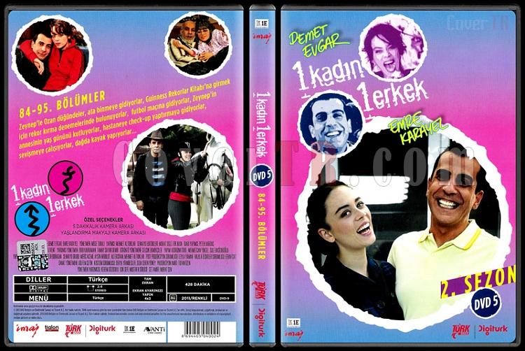 1 Kadn 1 Erkek (Dvd 5 / 84-95. Blmler) - Scan DVD Cover - Trke [2008-?]-1_kadin_1_erkek_2-5jpg