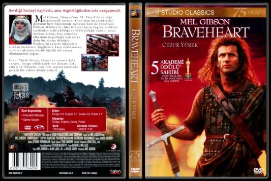 Braveheart (Cesur Yrek) - Scan Dvd Cover - Trke [1995]-braveheartjpg