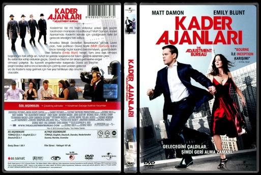 The Adjustment Bureau (Kader Ajanlar) - Scan Dvd Cover - Trke [2011]-adjustment-bureau-kader-ajanlari-custom-dvd-cover-turkce-2011jpg