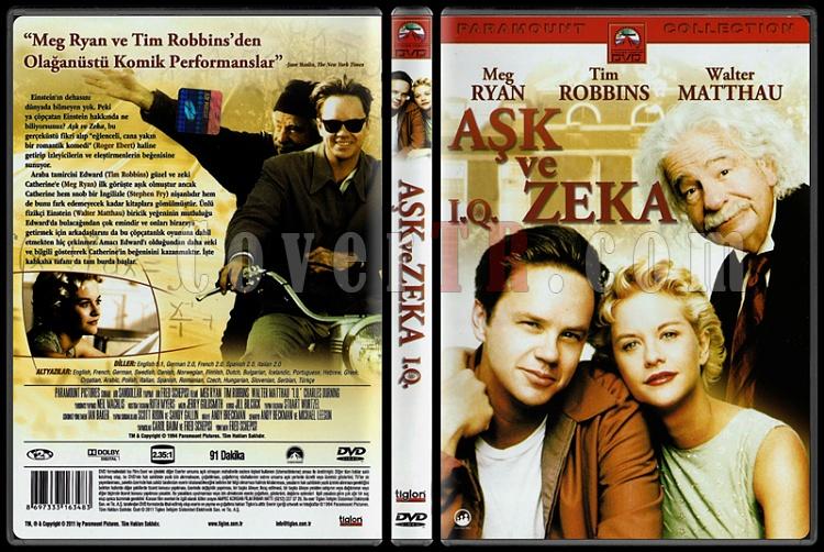 I.Q. (Ak ve Zeka) - Scan Dvd Cover - Trke [1994]-iq-ask-ve-zeka-scan-dvd-cover-turkce-1994jpg