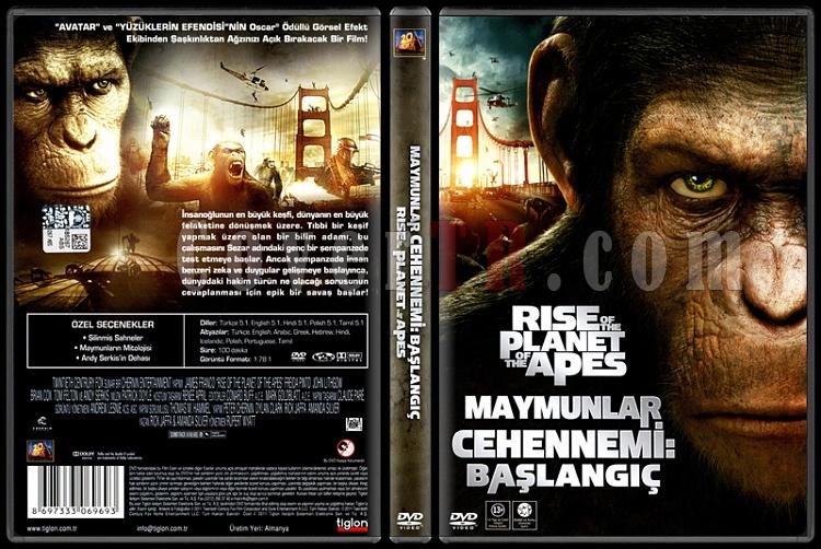 Rise of the Planet of the Apes (Maymunlar Cehennemi: Başlangıç) - Scan Dvd Cover - Türkçe [2011]-rise-planet-apes-maymunlar-cehennemi-baslangic-scan-dvd-cover-turkcejpg