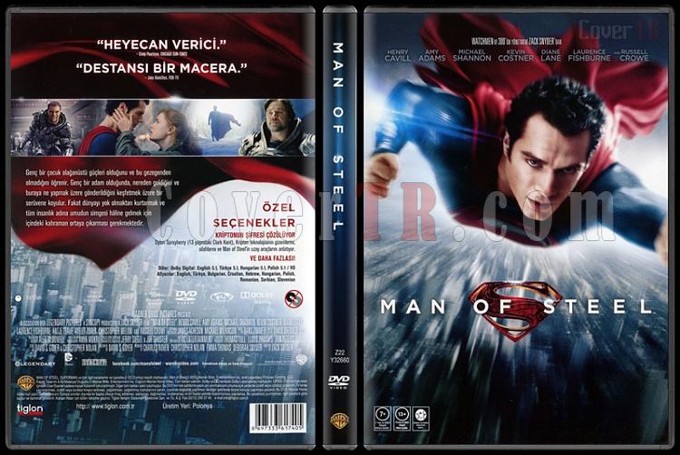 Man of Steel (elik Adam) - Scan Dvd Cover - Trke [2013]-man-steel-celik-adam-scan-dvd-cover-turkce-2013jpg