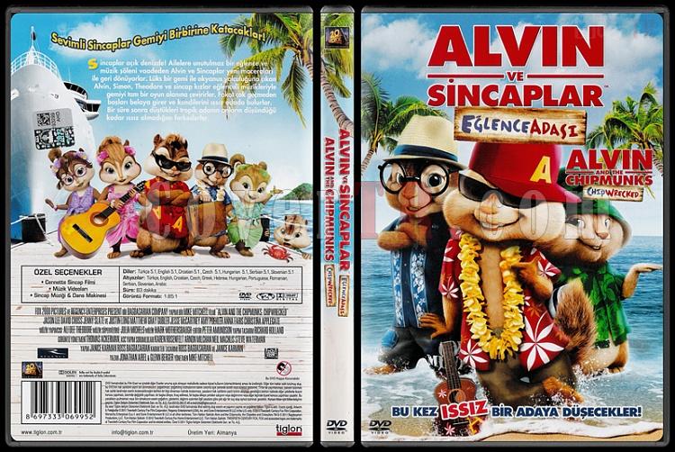 Alvin and the Chipmunks: Chipwrecked (Alvin ve Sincaplar 3: Elence Adas) - Scan Dvd Cover - Trke [2011]-alvin_and_the_chipmunks_chipwreckedjpg