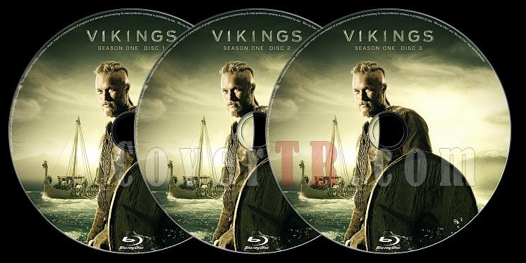 Vikings (Season 1) - Custom Bluray Label - English [2013]-label-izlemejpg