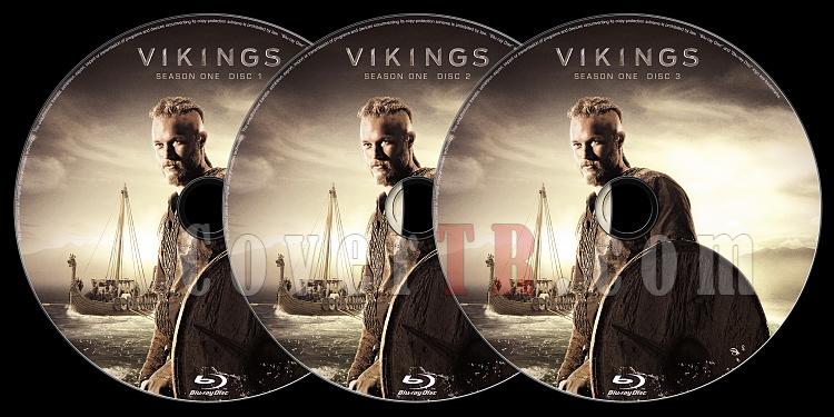 Vikings (Season 1) - Custom Bluray Label - English [2013]-label-izlemejpg