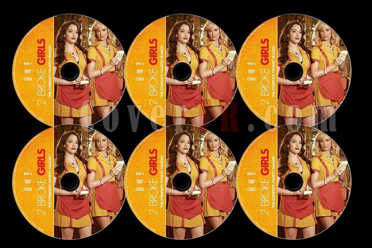 2 Broke Girls (Season 4) - Custom Dvd Label Set - English [2014]-2b4jpg