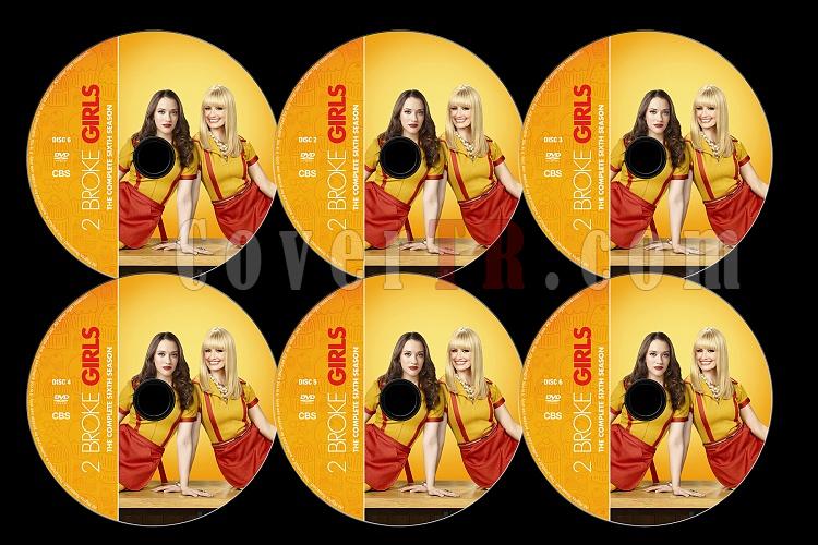 2 Broke Girls (Season 6) - Custom Dvd Label Set - English [2016]-0jpg