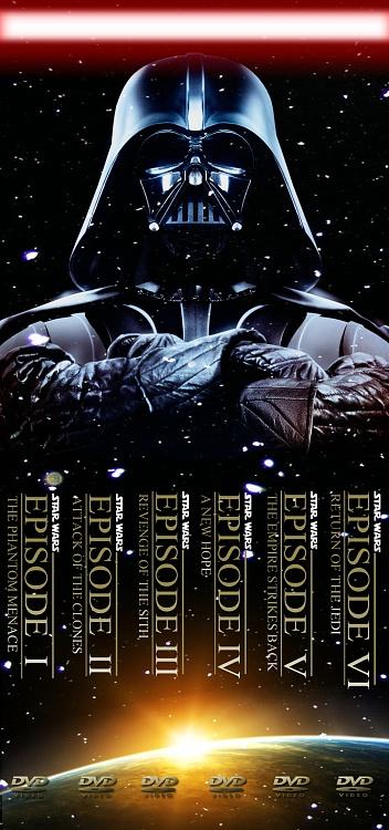 Star Wars - DVD Cover Set-7li-spinejpg