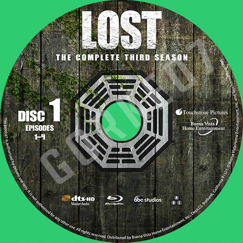 Lost Serisi Trke ve ngilizce Cover Label Seti-lost-season-03-labeljpg