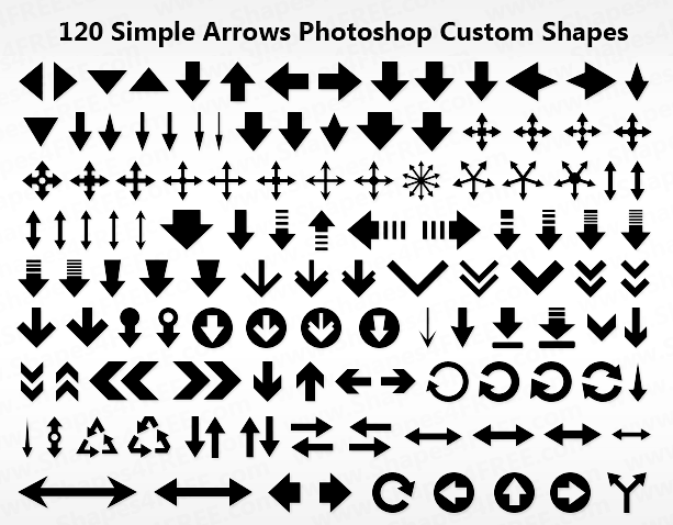 120 Arrows (ok) Shapes-preview-120-arrowsjpg