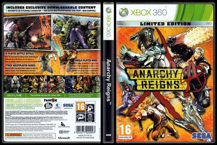 Anarchy Reigns - Scan Xbox 360 Cover - English [2013]-anarchy-reignsjpg