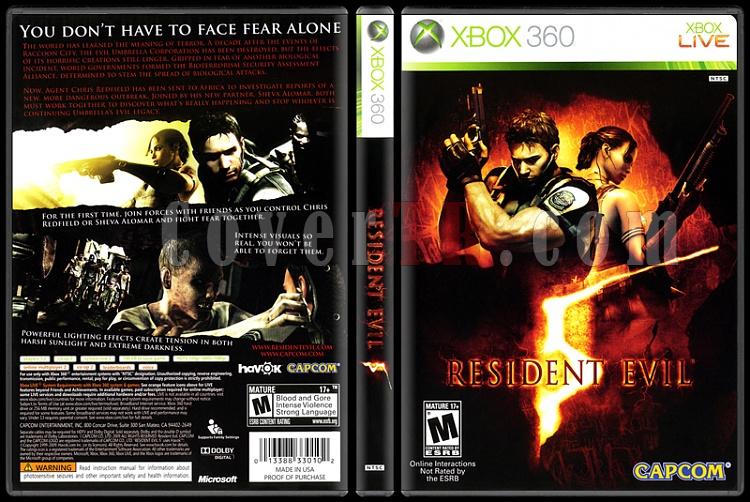 Resident Evil 5 - Scan Xbox 360 Cover - English [2009]-onizlemejpg