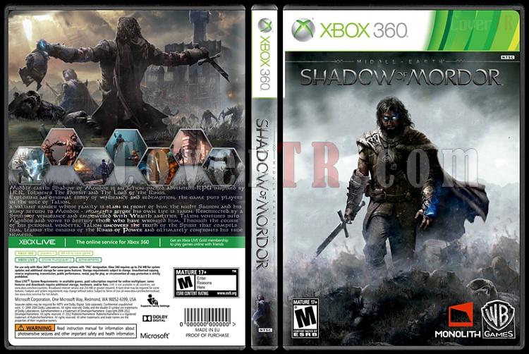 Middle-Earth: Shadow of Mordor - Custom Xbox 360 Cover - English [2014]-standardjpg