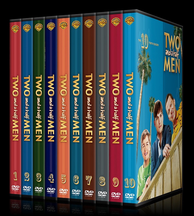 Two And A Half Men Seasons 1 10 Custom Dvd Cover Set English [2003 ] Covertr