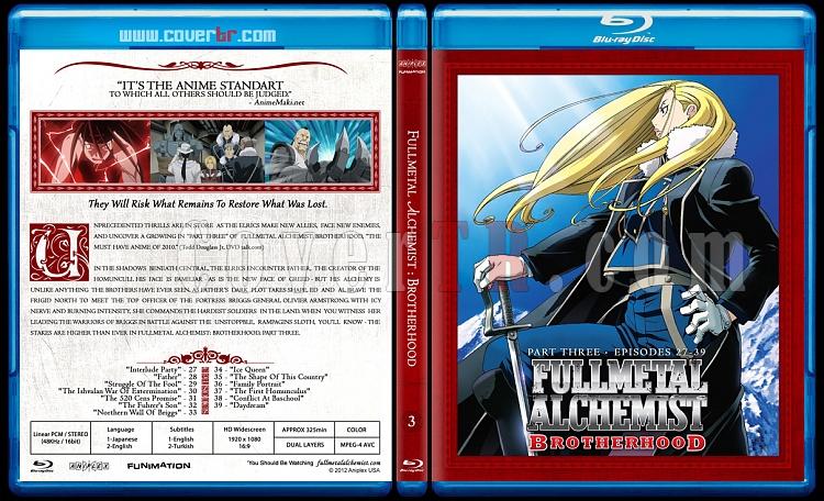 Fullmetal Alchemist: Brotherhood - Custom Bluray Cover Set - English ...