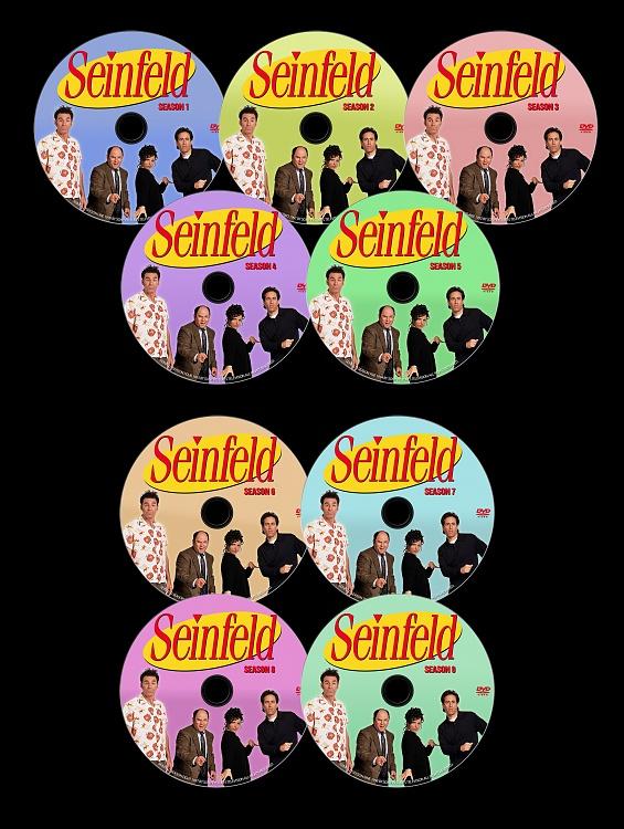 Seinfeld (Season 1-9) - Custom Dvd Label Set - English [1989 1998 ...