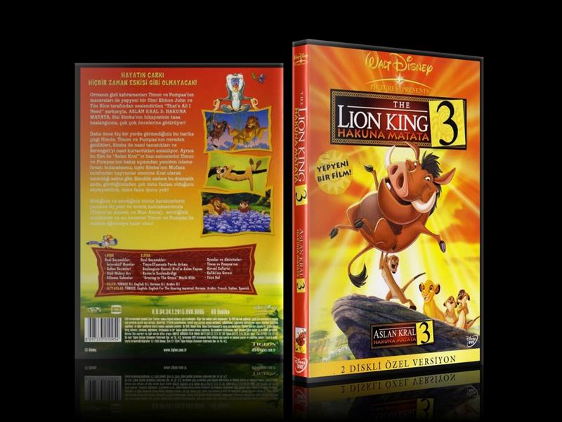 Aslan Kral 3 ~ The Lion King 3 - Dvd Cover - Türkçe - CoverTR